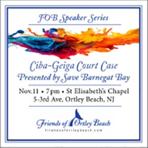 Graphic for Save Barnegat Bay's Ciba-Geiga's Court Case Presentation